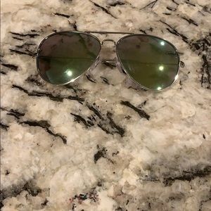 Sunglasses with blue tint